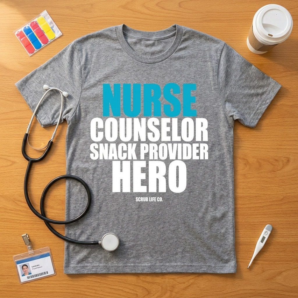 Nurse. Counselor. Snack Provider. Hero.