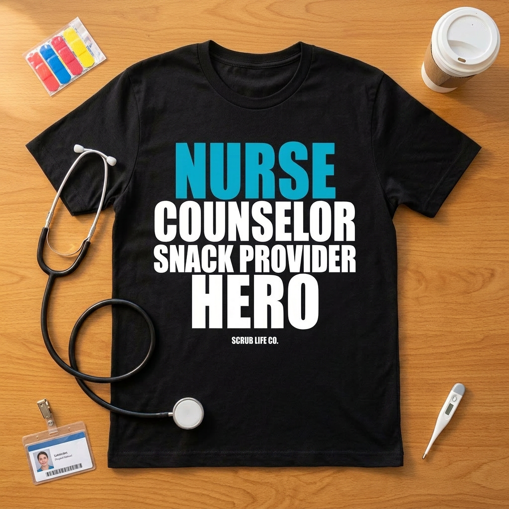 Nurse. Counselor. Snack Provider. Hero.