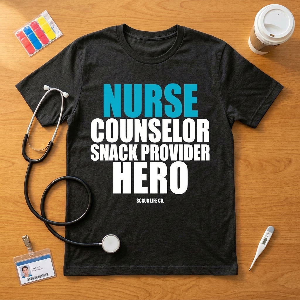 Nurse. Counselor. Snack Provider. Hero.