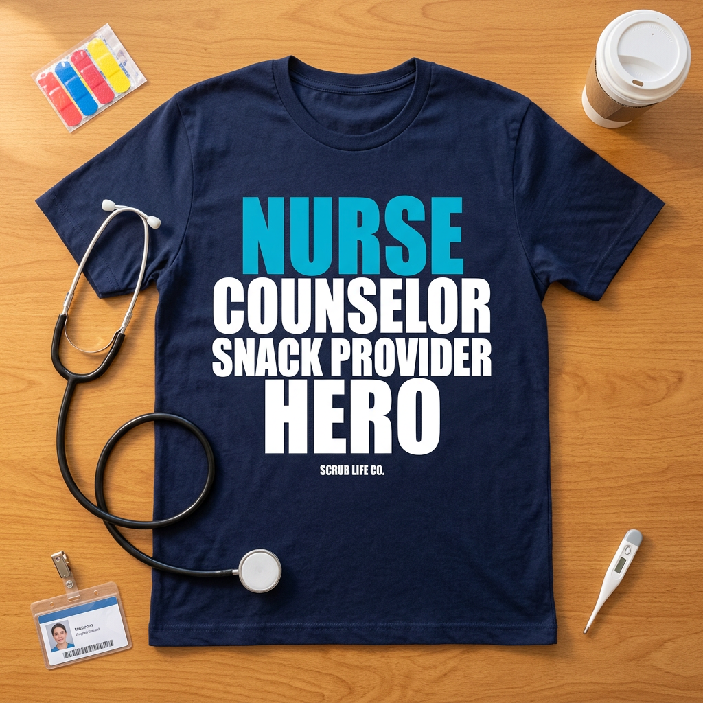 Nurse. Counselor. Snack Provider. Hero.